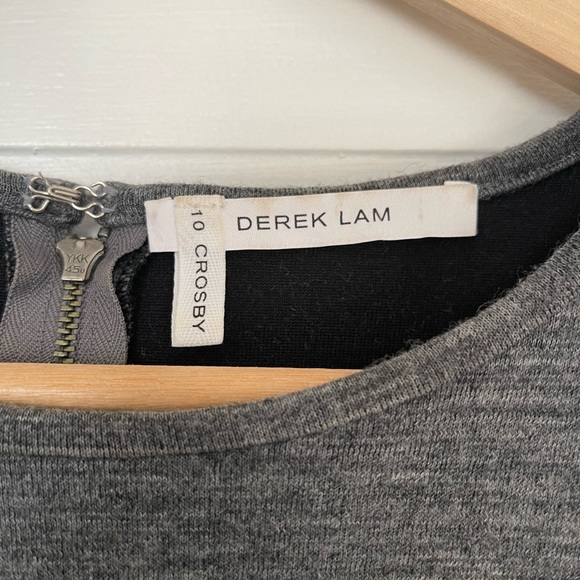 Derik Lam 10 Crosby Sweater dress with leather sleeves - Picture 3 of 6